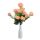 Aszmara mű rózsa csokor 12 szálas művirág barackvirág színű