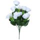 Belmopan mű rózsa csokor 12 szálas művirág fehér