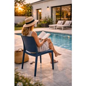 Cuscino kert szék kék