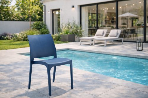 Cuscino kert szék kék