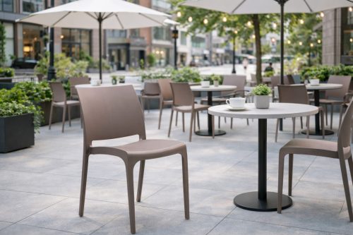 Moderno kerti szék bézs- szürke