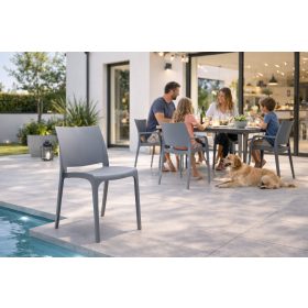 Ombrellone kerti szék szürke