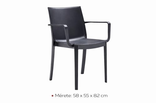 Almohada kerti szék szürke