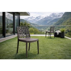 Parasoll kerti szék bézs-szürke