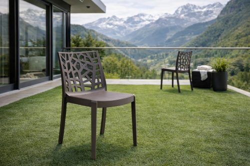 Parasoll kerti szék bézs-szürke