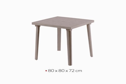 Descanso kerti asztal szürke-bézs