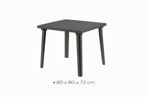 Set kerti asztal szürke