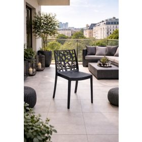 Naturale kerti szék fekete