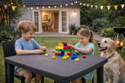 Classica kerti asztal szürke