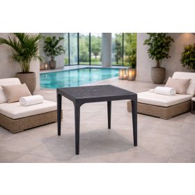 Light famintás kerti asztal szürke