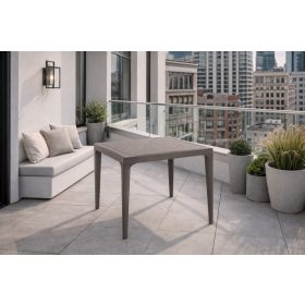 Extendable famintás kerti asztal bézs-szürke