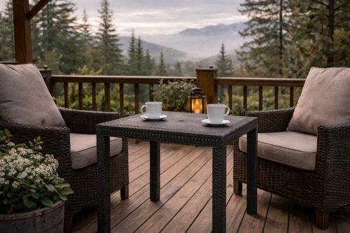 Balcone kerti asztal szürke