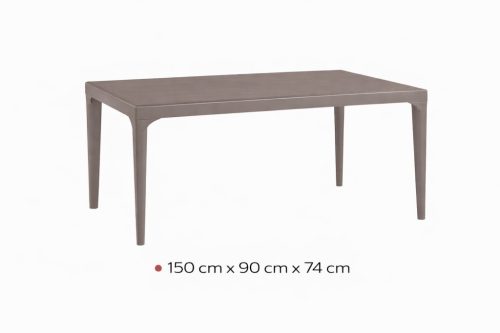 Dyna famintás kerti asztal matt bézs-szürke