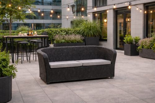 Naturalone 2 személy kerti kanapé szürke