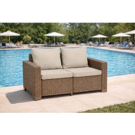 Estilo 2 személyes kerti kanapé krém