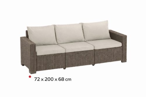 Amaca 3 személyes kerti kanapé krém