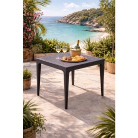 Utomhus famintás kerti asztal szürke