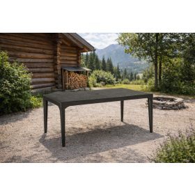 Bord famintás kerti asztal szürke