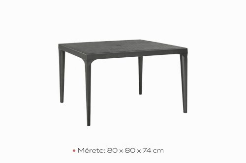 Bord famintás kerti asztal szürke