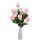 Dakka mű rózsa csokor 9 szálas művirág rózsaszín