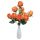 Gaborone mű rózsa csokor 9 szálas művirág narancssárga