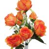 Gaborone mű rózsa csokor 9 szálas művirág narancssárga