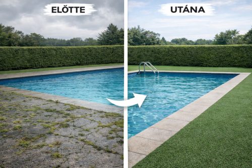 Május UV álló kültéri műfű extra sűrű 40 mm zöld