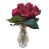Nepál 12 szálas mű vörös rózsa csokor művirág