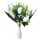 Niamey mű rózsa csokor fehér művirág 10 szálas