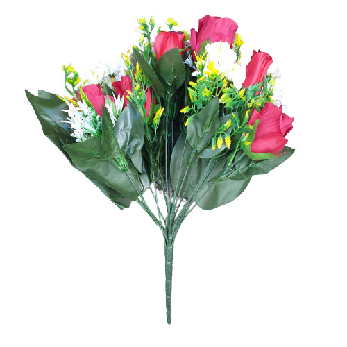 Pretoria művirág vörös rózsa csokor 10 szálas