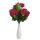 Santiago mű rózsa csokor 12 szálas művirág vörös rózsa