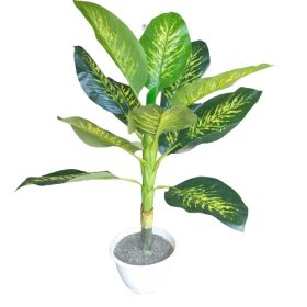   Théba Mű Buzogányvirág 110 cm Dieffenbachia Műnövény Műfa