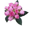 Venezuela 12 szálas mű rózsa csokor rózsaszín művirág