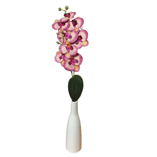 Water élethű mű orchidea vázába